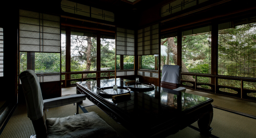 Japanese style room in a ryokan