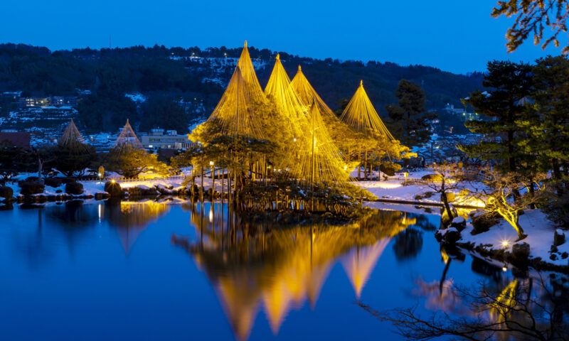 Kenrokuen in winter